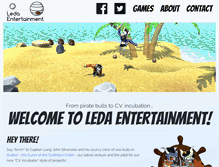 Tablet Screenshot of ledaentertainment.com